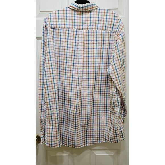 Johnnie-O Plaid Button Down Men's XL Cotton Casual Business Shirt Multicolor - Picture 4 of 7